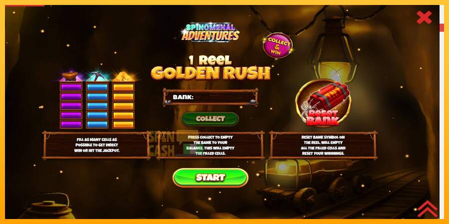 Spielautomat 1 Reel Golden Rush für echtes geld 1