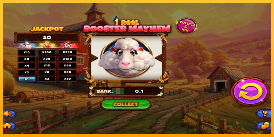 Spielautomat 1 Reel Rooster Mayhem für echtes geld 2