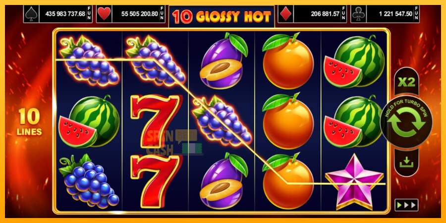 Spielautomat 10 Glossy Hot für echtes geld 2