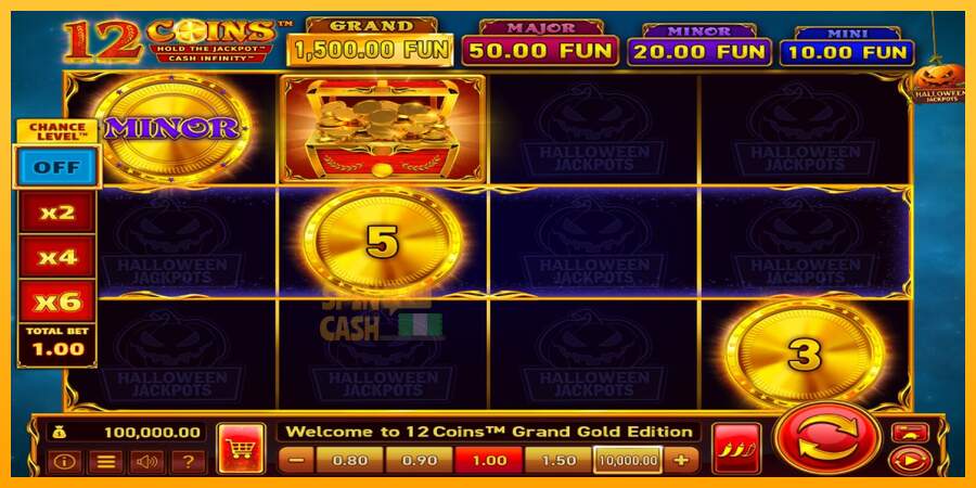 Spielautomat 12 Coins Grand Gold Edition Halloween Jackpots für echtes geld 1