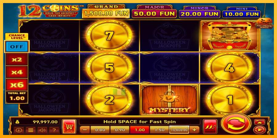 Spielautomat 12 Coins Grand Gold Edition Halloween Jackpots für echtes geld 2