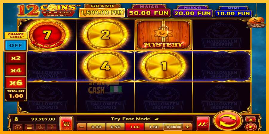 Spielautomat 12 Coins Grand Gold Edition Halloween Jackpots für echtes geld 3