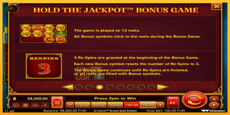 Spielautomat 12 Coins Grand Gold Edition Score The Jackpot für echtes geld 6