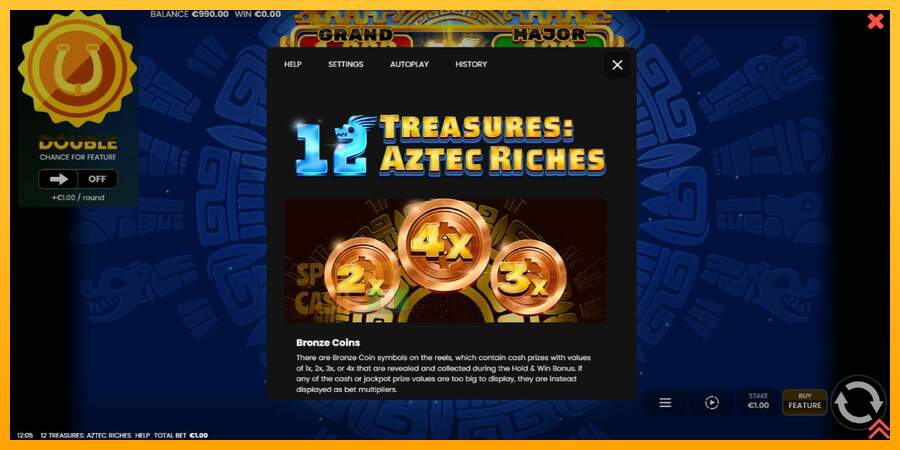 Spielautomat 12 Treasures: Aztec Riches für echtes geld 5