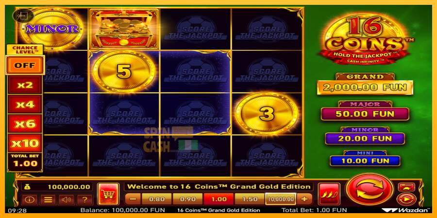 Spielautomat 16 Coins Grand Gold Edition Score The Jackpot für echtes geld 2