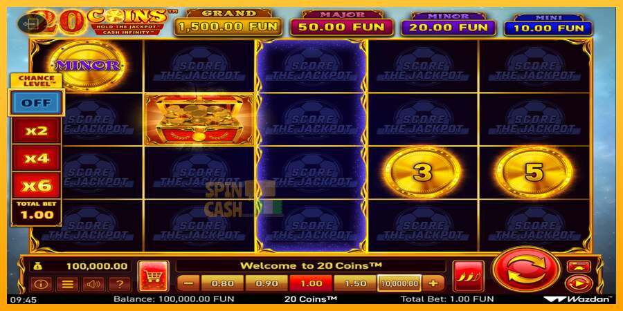 Spielautomat 20 Coins Score The Jackpot für echtes geld 2