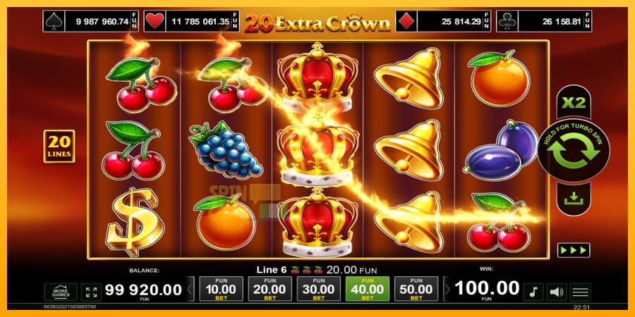 Spielautomat 20 Extra Crown für echtes geld 2