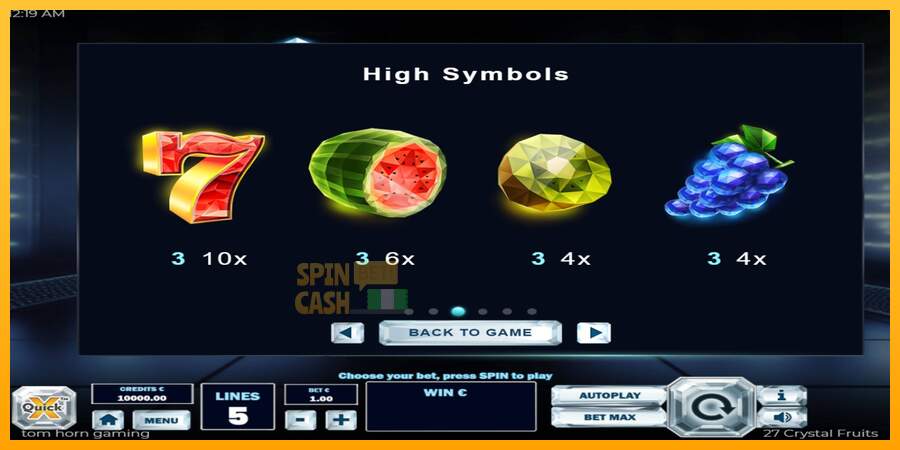 Spielautomat 27 Crystal Fruits für echtes geld 6