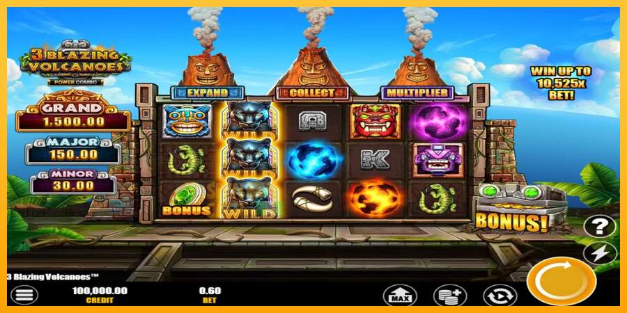 Spielautomat 3 Blazing Volcanoes Power Combo für echtes geld 1