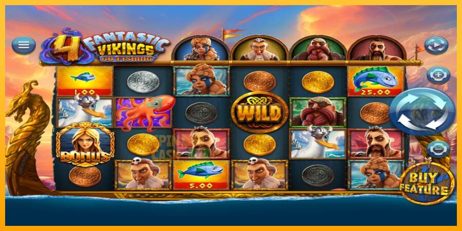 Spielautomat 4 Fantastic Vikings Go Fishing für echtes geld 1