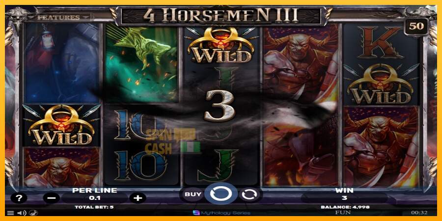 Spielautomat 4 Horsemen III für echtes geld 3