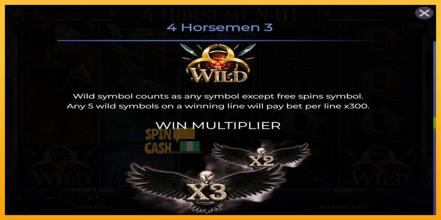 Spielautomat 4 Horsemen III für echtes geld 6