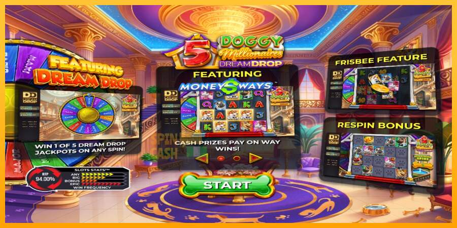 Spielautomat 5 Doggy Millionaires Dream Drop für echtes geld 1