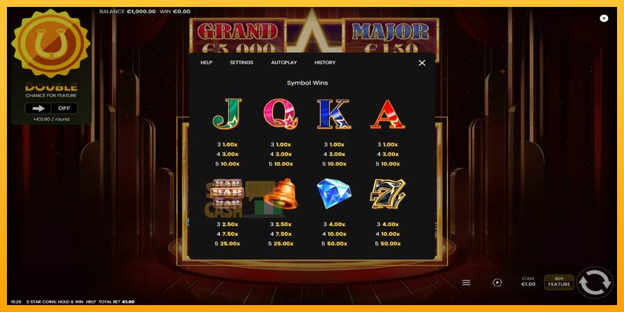 Spielautomat 5 Star Coins: Hold & Win für echtes geld 5