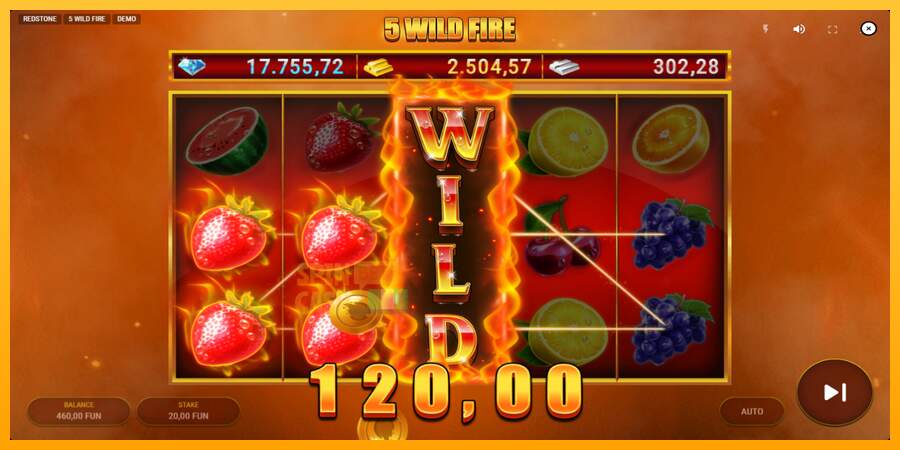 Spielautomat 5 Wild Fire für echtes geld 4