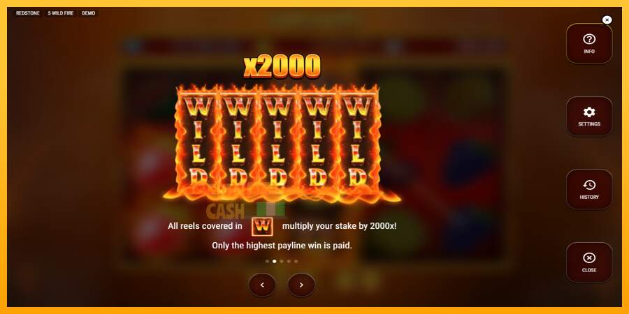 Spielautomat 5 Wild Fire für echtes geld 5