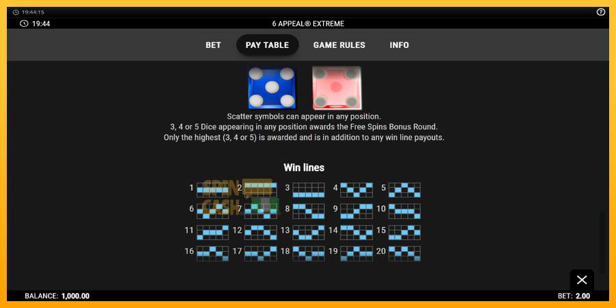 Spielautomat 6 Appeal Extreme für echtes geld 7