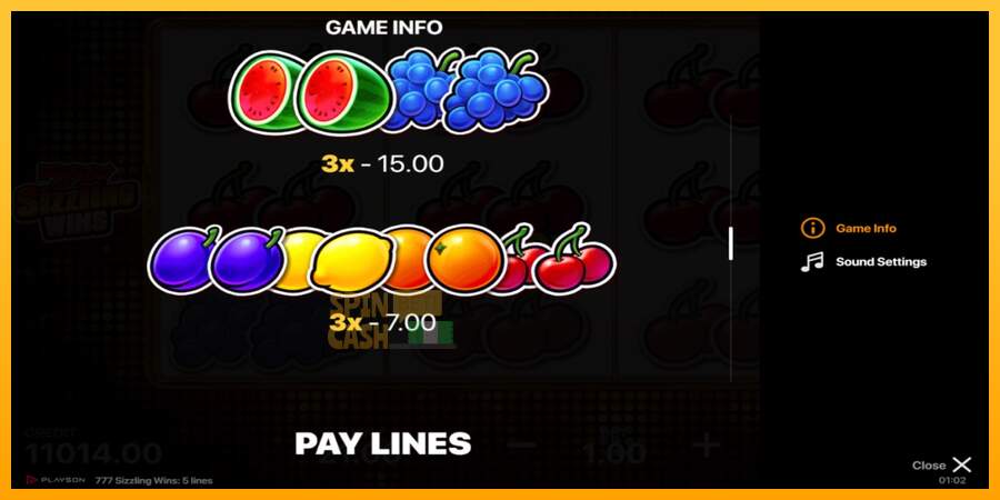 Spielautomat 777 Sizzling Wins: 5 Lines für echtes geld 5