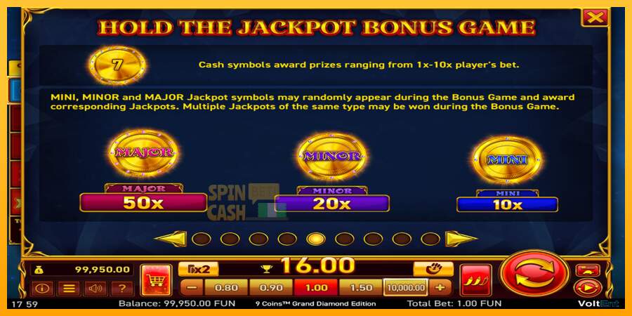 Spielautomat 9 Coins Grand Diamond Edition Halloween Jackpots für echtes geld 5