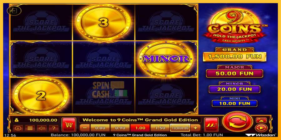 Spielautomat 9 Coins Grand Gold Edition Score The Jackpot für echtes geld 2