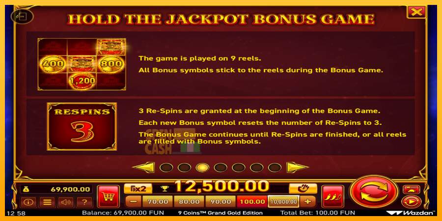 Spielautomat 9 Coins Grand Gold Edition Score The Jackpot für echtes geld 6