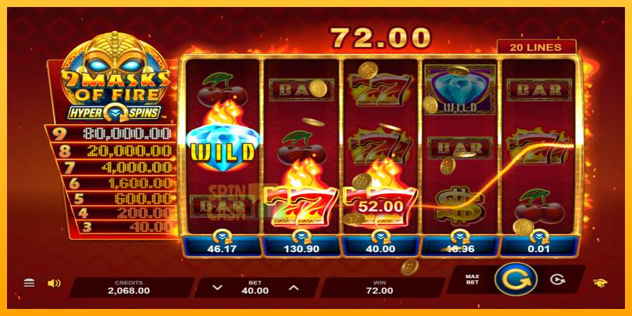 Spielautomat 9 Masks of Fire HyperSpins für echtes geld 4