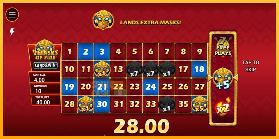 Spielautomat 9 Masks of Fire Land & Win für echtes geld 4