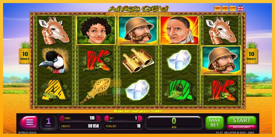 Spielautomat Africa Gold für echtes geld 2