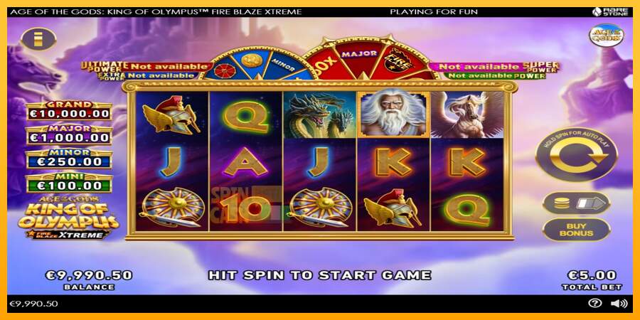 Spielautomat Age of the Gods: King of Olympus Fire Blaze Xtreme für echtes geld 2