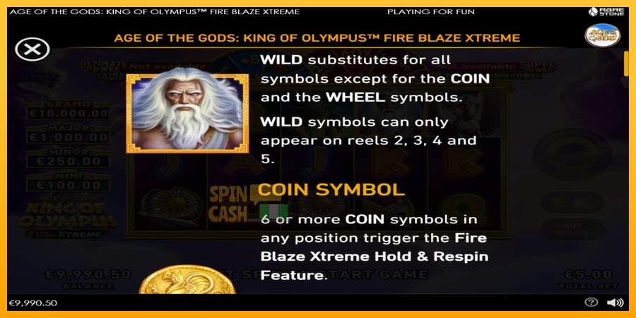 Spielautomat Age of the Gods: King of Olympus Fire Blaze Xtreme für echtes geld 4