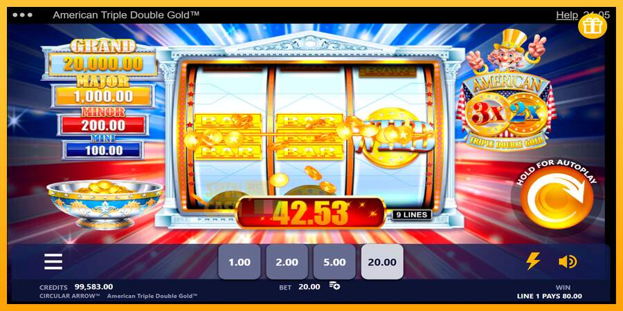 Spielautomat American Triple Double Gold für echtes geld 3