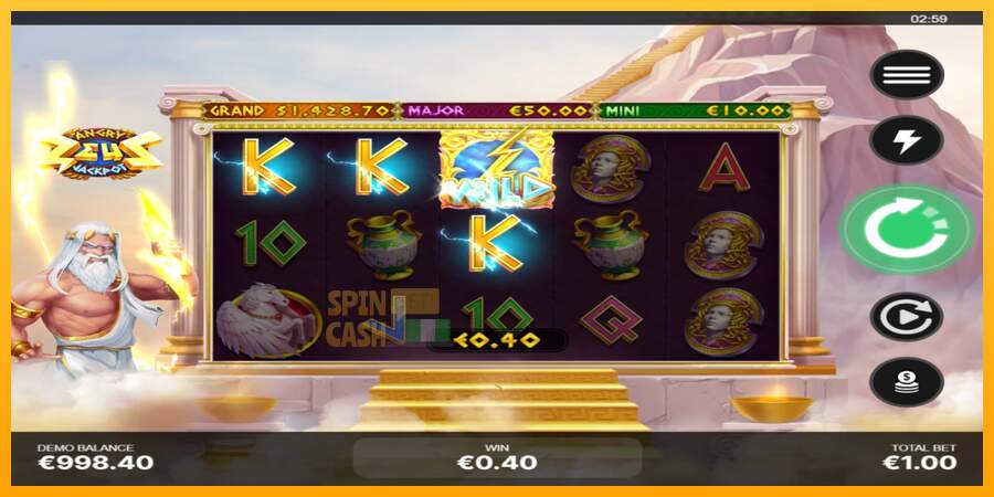 Spielautomat Angry Zeus Jackpot für echtes geld 3