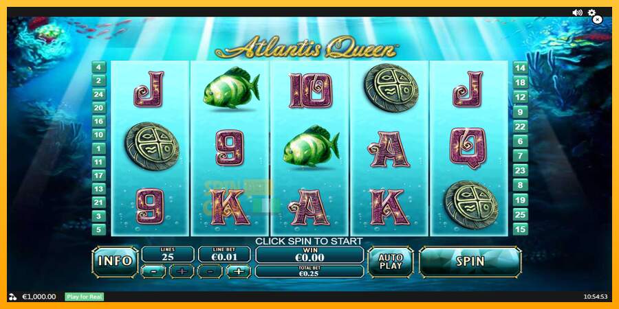 Spielautomat Atlantis Queen für echtes geld 1