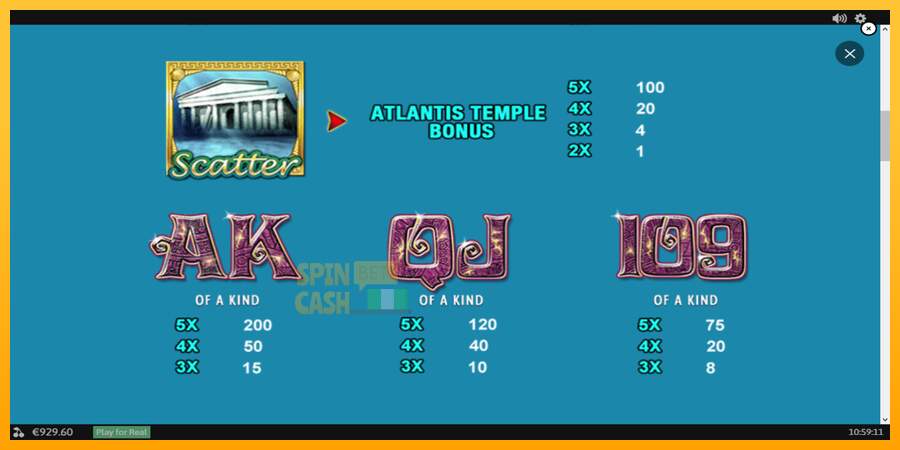 Spielautomat Atlantis Queen für echtes geld 6