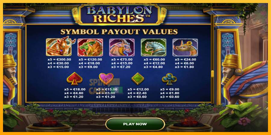 Spielautomat Babylon Riches für echtes geld 6