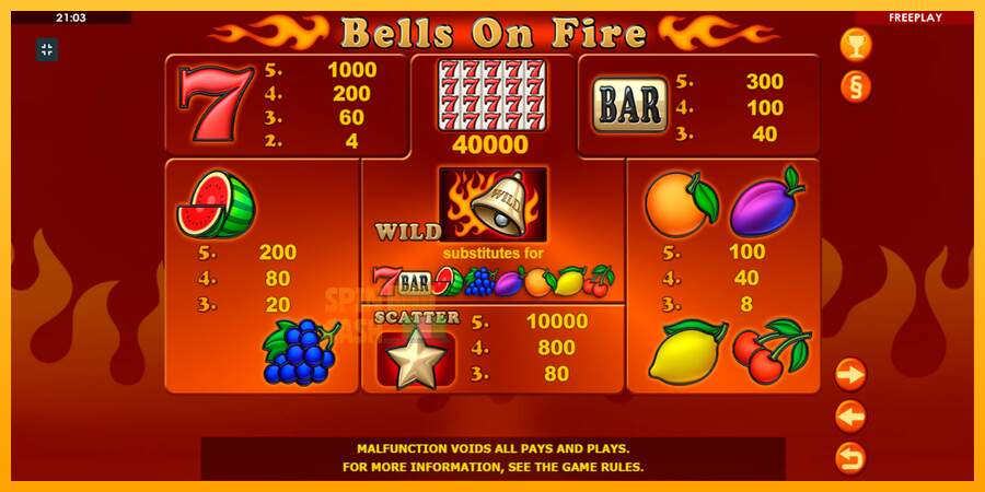 Spielautomat Bells on Fire für echtes geld 8