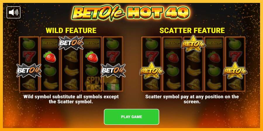 Spielautomat Bet Ole Hot 40 für echtes geld 1