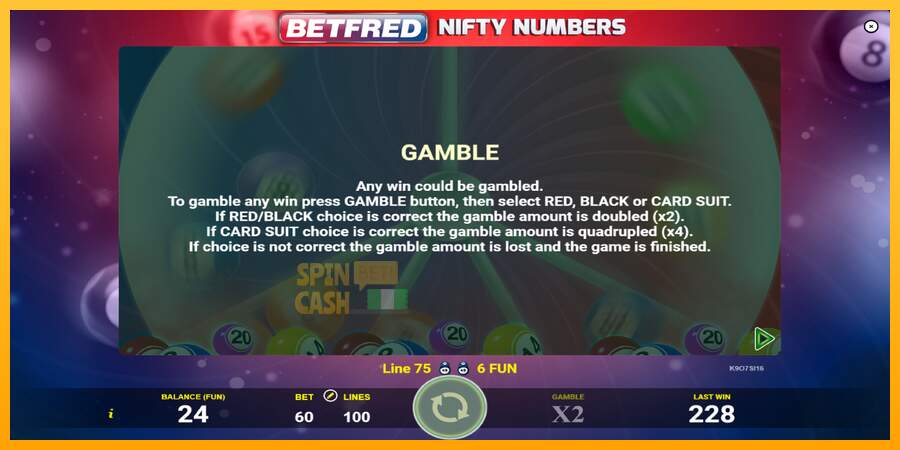 Spielautomat Betfred Nifty Numbers für echtes geld 6