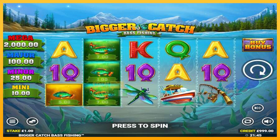 Spielautomat Bigger Catch Bass Fishing für echtes geld 2