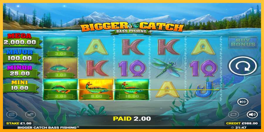 Spielautomat Bigger Catch Bass Fishing für echtes geld 3