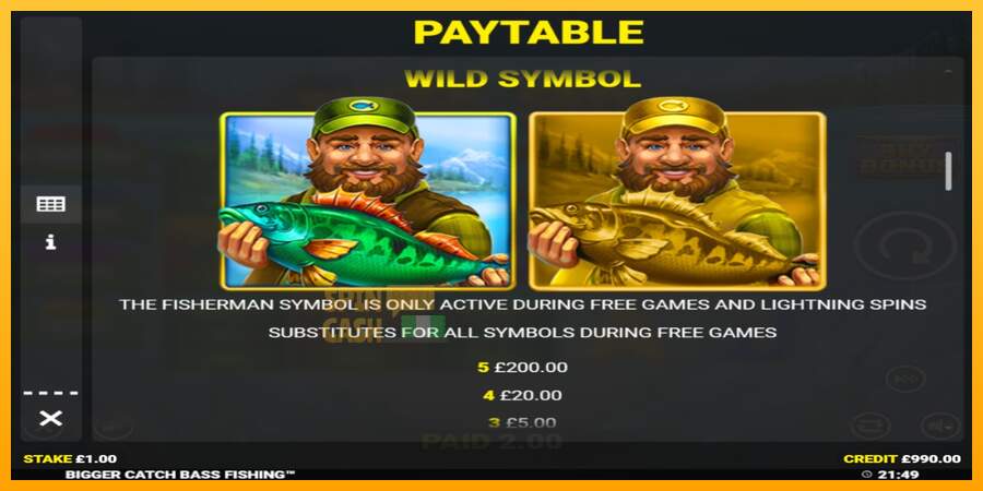 Spielautomat Bigger Catch Bass Fishing für echtes geld 5