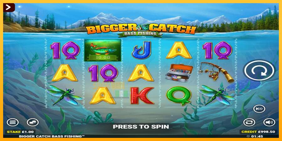 Spielautomat Bigger Catch Bass Fishing Rapid Fire Jackpots für echtes geld 2