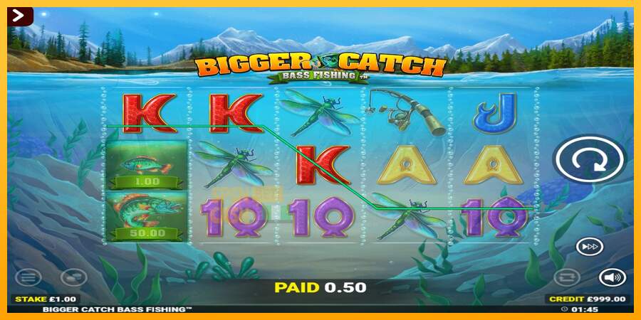 Spielautomat Bigger Catch Bass Fishing Rapid Fire Jackpots für echtes geld 3