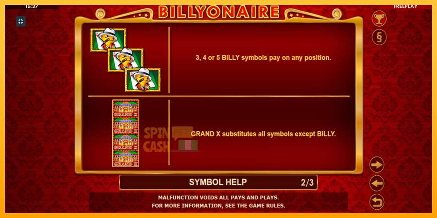 Spielautomat Billyonaire für echtes geld 6