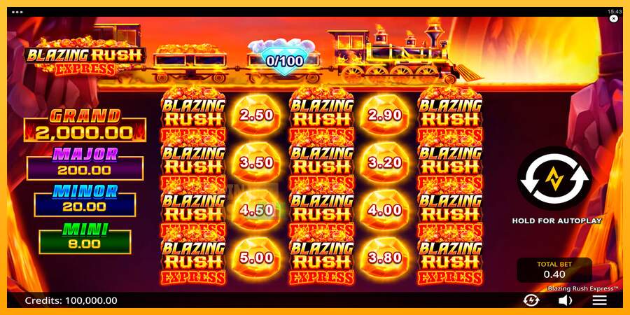 Spielautomat Blazing Rush Express für echtes geld 1