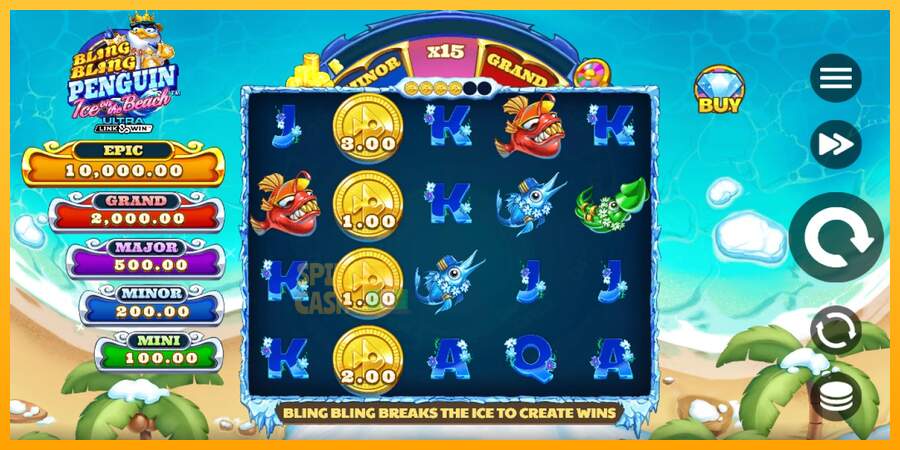 Spielautomat Bling Bling Penguin: Ice On The Beach für echtes geld 3