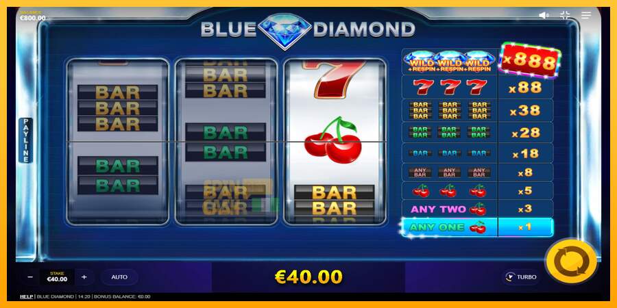 Spielautomat Blue Diamond für echtes geld 3