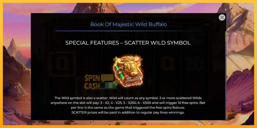 Spielautomat Book of Majestic Wild Buffalo für echtes geld 5