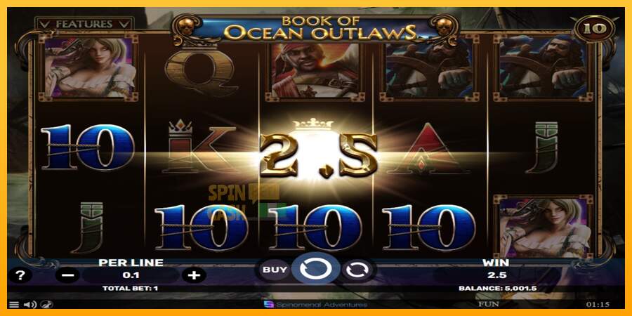 Spielautomat Book of Ocean Outlaws für echtes geld 3