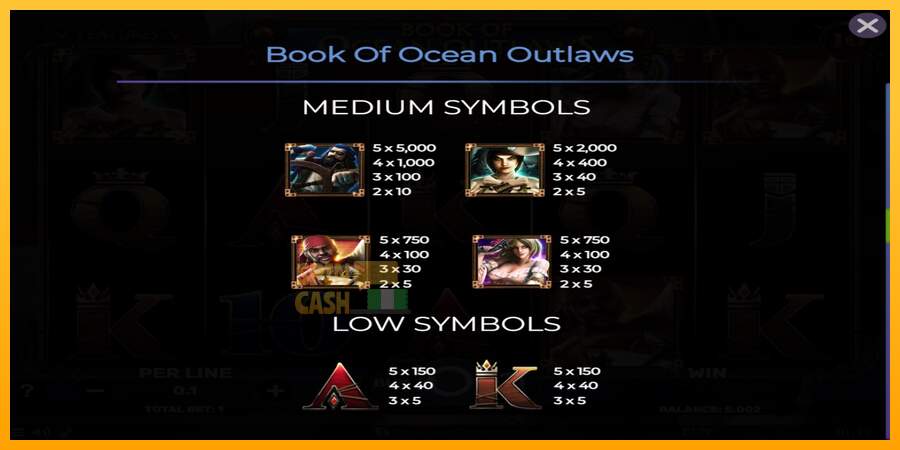 Spielautomat Book of Ocean Outlaws für echtes geld 6